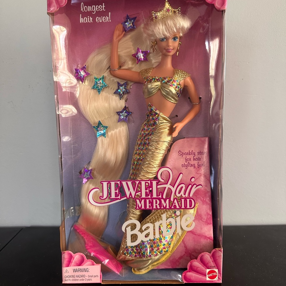 Barbie Jewel Hair Mermaid Doll - Blonde and Gold